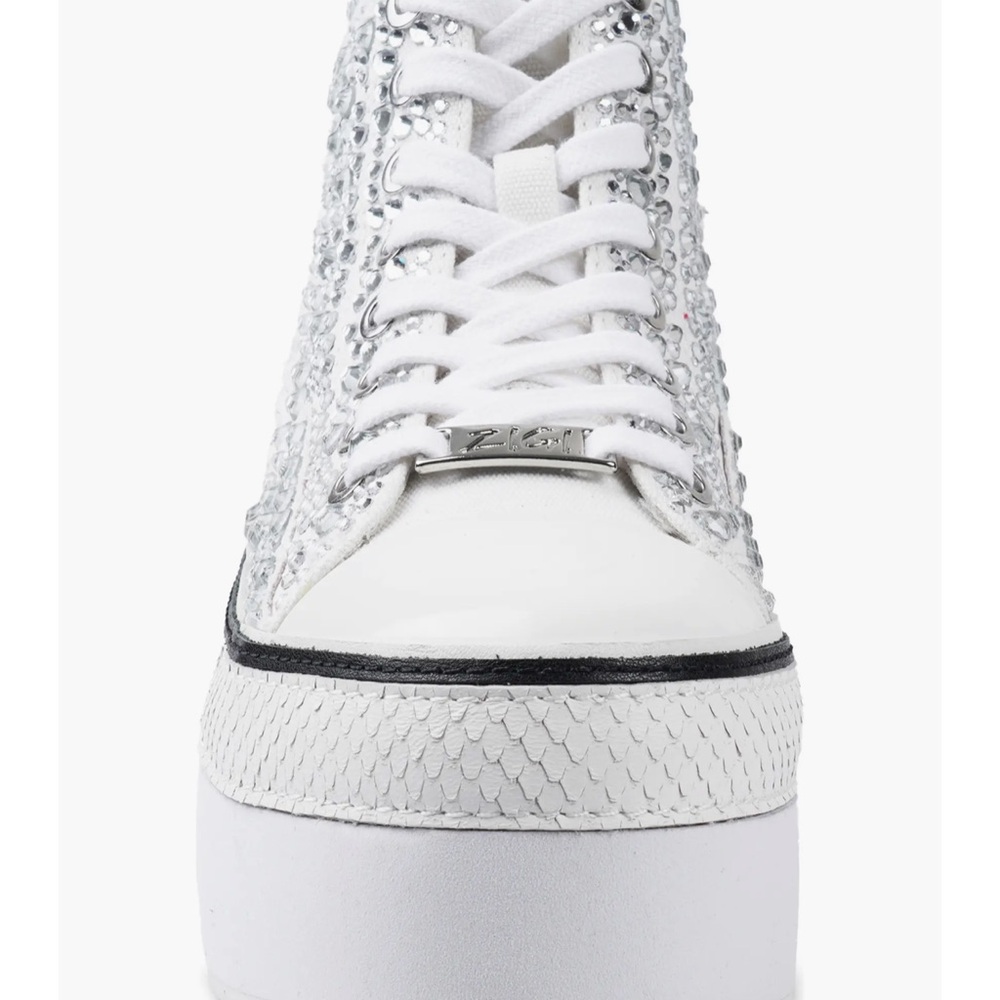 🌹ZIGI🌹 Carmensa-2 Embellished Platform High Top Sneaker Size: 8 - Picture 4 of 14